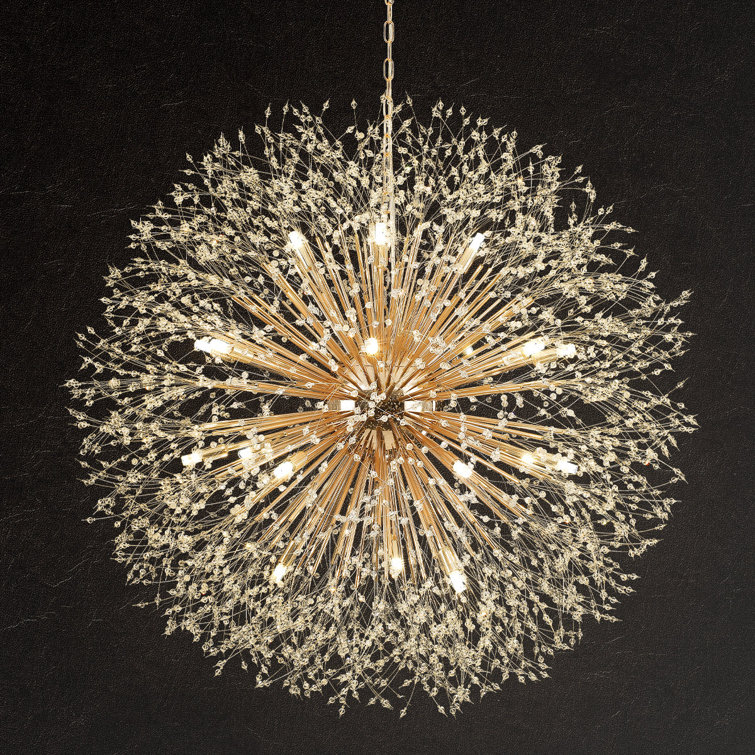 Aadiv 20 - Light 39.4“ Oversized Grand Sphere Crystal Chandelier