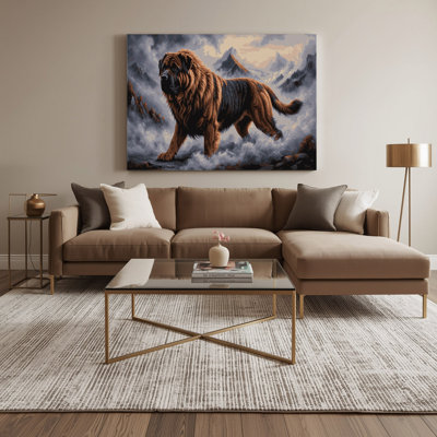 Dogs Tibetan Mastiff White Canvas Wall Art
