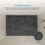 Receveur de douche rectangulaire extra-plat Lenora 122 cm x 81 cm avec bonde latérale dissimulée en calcaire cimenté-135101335