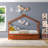 Saunderton Wooden House Bed with Trundle-298050781-298050778