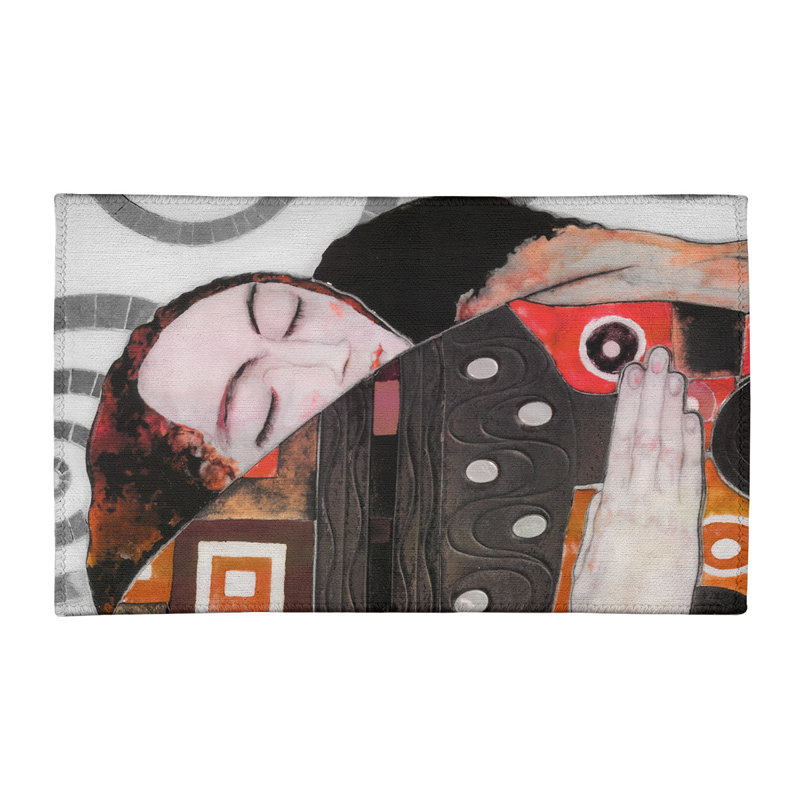 Tapis de zone rouge/gris, Rectangle 3 pi x 5 pi