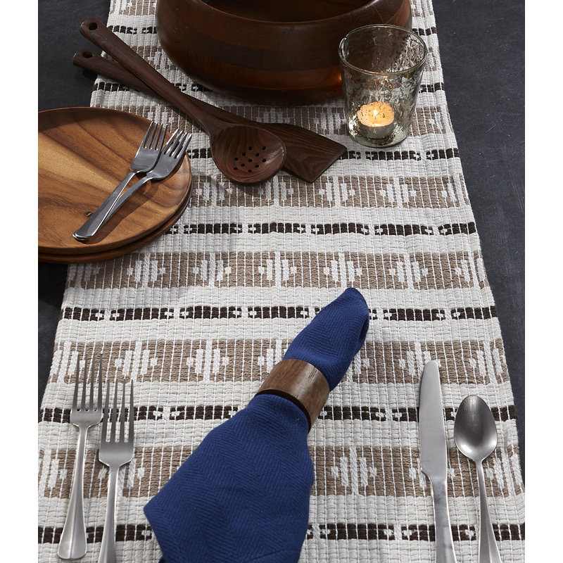 Linney Colby Southwest Table Runner, Stone