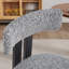 Chaises de salle à manger rembourrées sans accoudoirs avec pieds en métal l 19,48 "(ensemble de 2)-1283071014