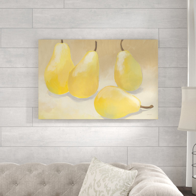 Reproduction d’art sur toile, "poires III" par Kathrin Lovell, H 24 po x l 36 po