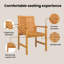 8 - Person Wood Patio Dining Set with Rectangular Table