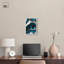 Art mural bleu sarcelle Tectonic III -598236980-598236981