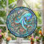Panneau de vitrail Octopus Art, 7,8 H-2139405983