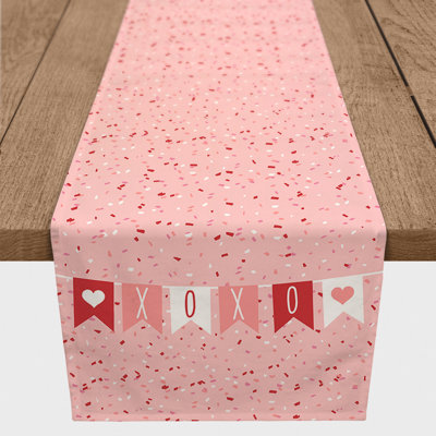 Mcclendon Polka Dots Valentine's Day Table Runner
