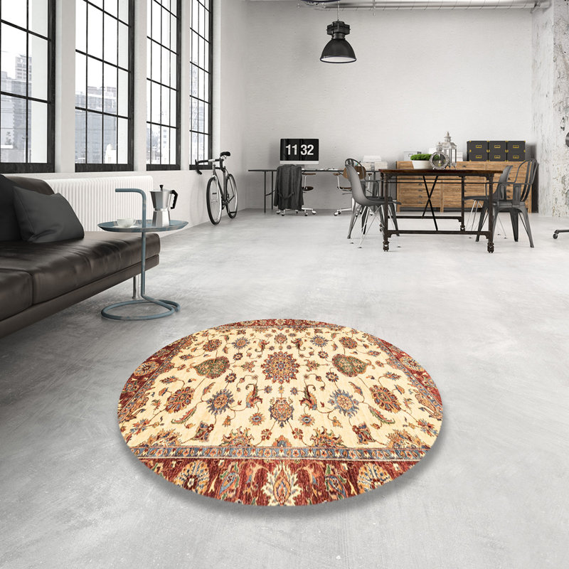 Oriental Indoor Rug, Round 5'