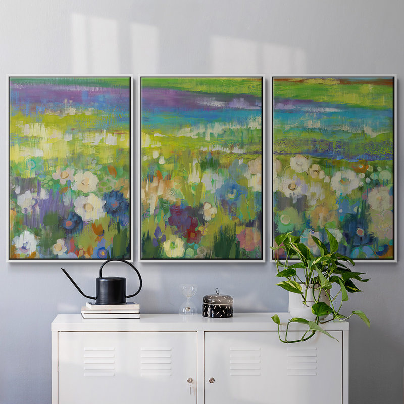 3 pièces, Blanc, H 24 po x l 48 po x P 2 po