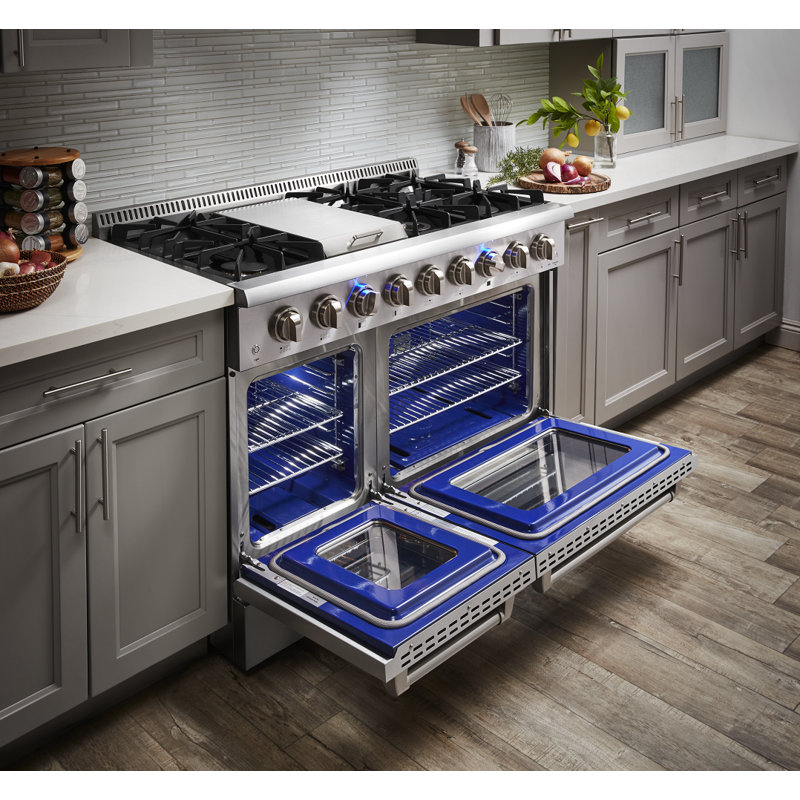 Thor Kitchen 48 " 6.7 Gas and Electric Range with Grate Cooktop