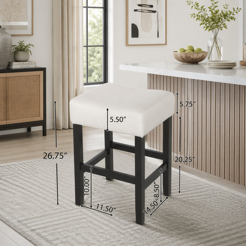 Tabouret de bar 26,75 po, Beige