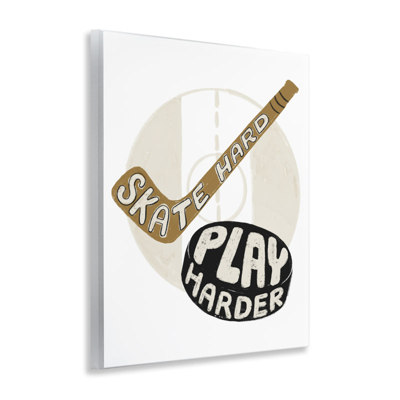 Plaque murale Skate Hard Play Harder, design par Connie Summers