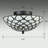 Aritzy Glass Semi Flush Mount