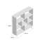 Justine 126 cm H x 122 cm W Room Divider Bookcase-20389183