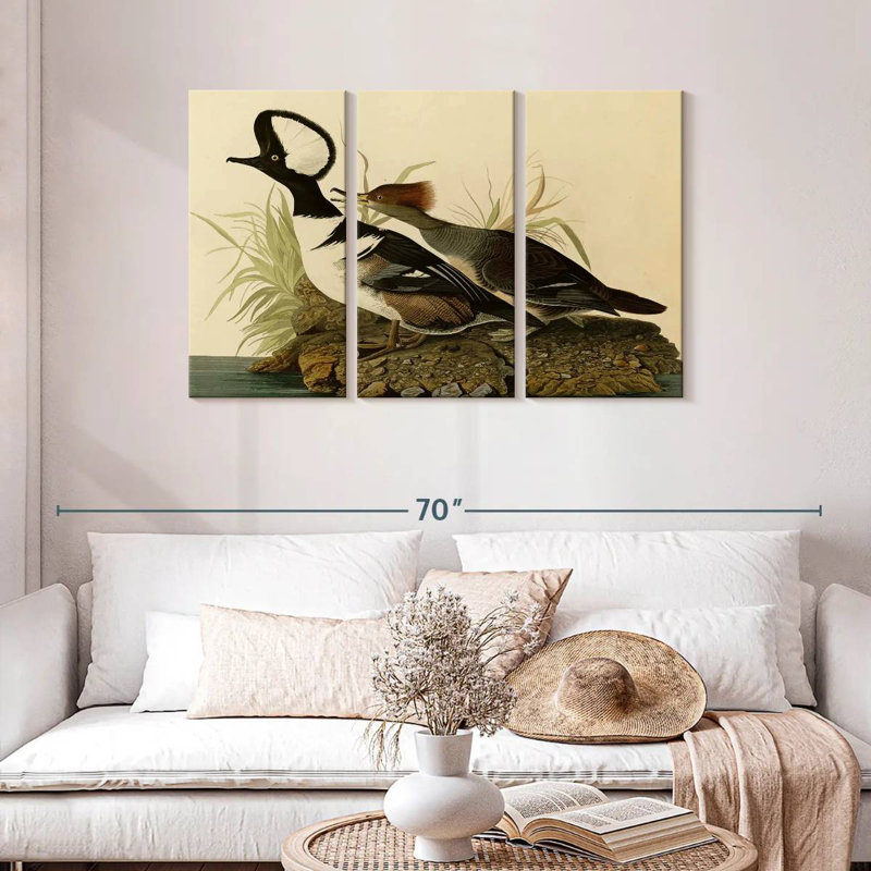 Brampt Hooded Merganser, 28" H x 45" W