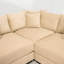 130" Oversized Cloud Modular L-Shape Sectional Couch, Soft Corduroy Fabric,With Chaise Deep Seat Wide Armrest Ergonomic Design 9 Pillows Easy Assembly,For Living Rooms Bedroom,Camel-1105439288