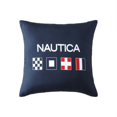 Nautica Flag Blue Throw Pillow