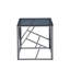 Azor Glass Top Frame End Table