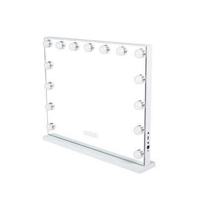 Tatiana Iron Rectangle Freestanding Makeup / Shaving Mirror