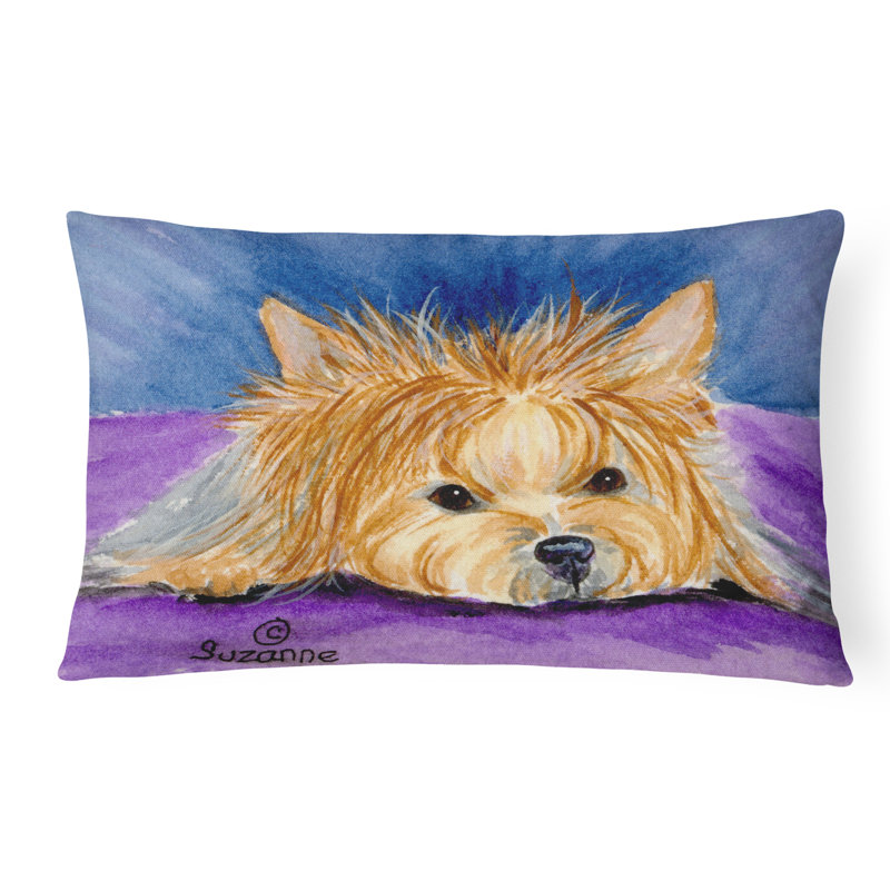 Yorkie Indoor/Outdoor Throw Pillow