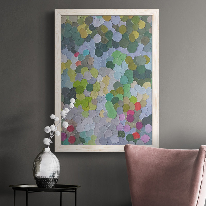 Huntington Gardens, reproduction d'art sur toile, Cadre blanc, H 43,5 po x l 31,5 po x P 1 po