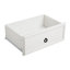 Commode blanche 6 chambres - Intérieur spacieux avec des détails charmants et des rails en métal