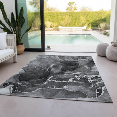 Tapis intérieur / extérieur Kyrie avec envers antidérapant