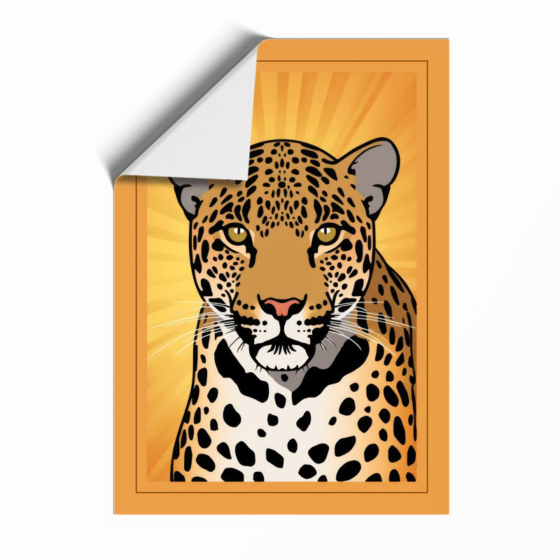 Leopard in Radiance Modern - Framed Print, A3 - 42.0 x 29.7 cm, Unframed