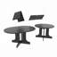 Table de salle à manger extensible avec plateau ovale et rallonge amovible-1653501510-1653501505