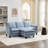 4-Piece 76'' Upholstered L-Shape Sectional-1175927385