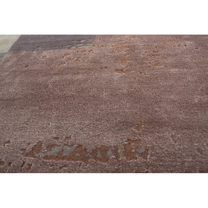 Contemporary Hand Knotted Wool Area Rug