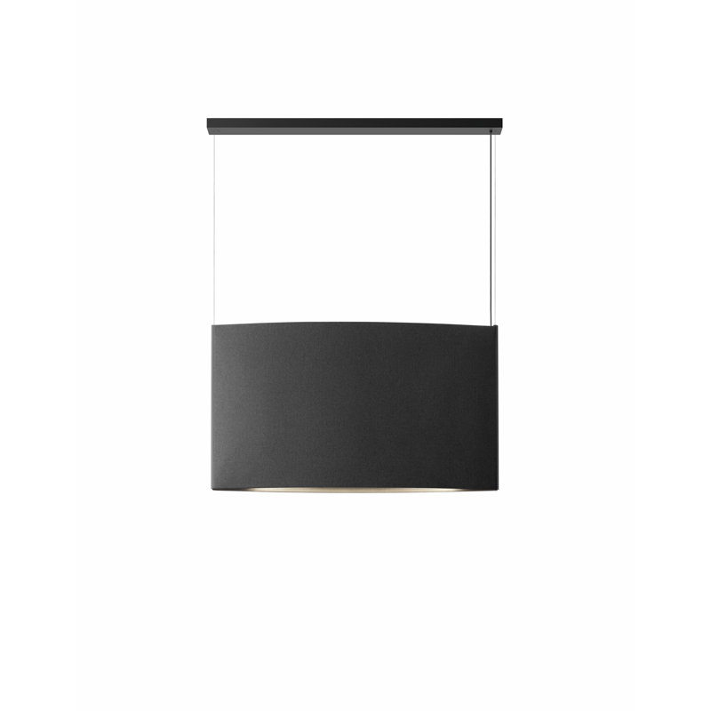 Noren 2 - Light LED Pendant, Dark Gray, 27.56" H x 48.43" W x 7.09" D
