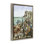"Floral on the Coast", art mural sur toile flottant noir, design par JANE SLIVKA