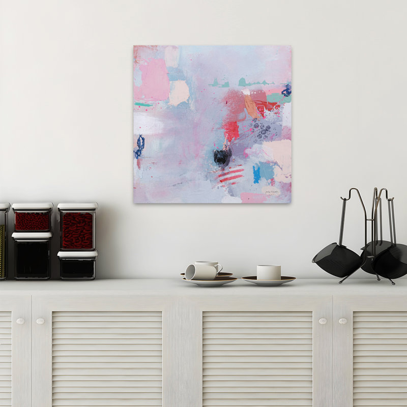 «We Dont Speak Anymore», art abstrait contemporain, H 18 po x l 18 po