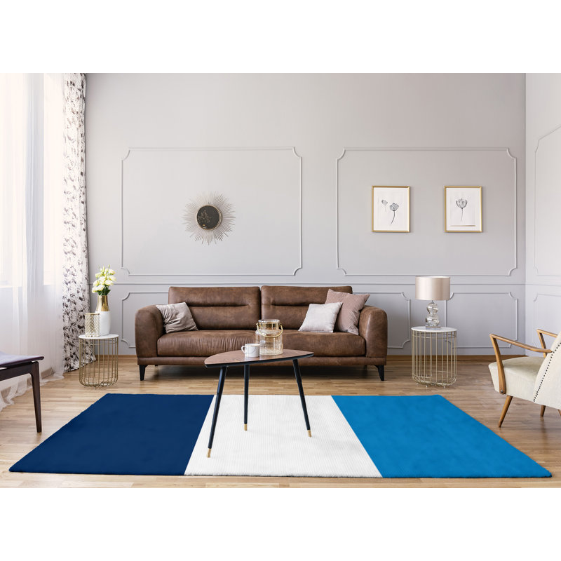 Tapis à rayures en polyester la puissance "la puissance", Rectangle 9 pi x 12 pi