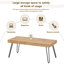 Table basse Devynn, table basse, table de salon avec pieds en métal-1278856652
