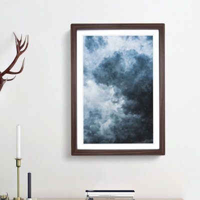 White Clouds - Picture Frame Painting Print