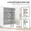 15 Pair Shoe Storage Cabinet