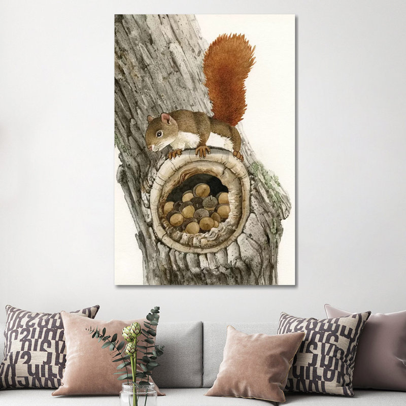 The Nut Collector by Tracy Lizotte - Wrapped Canvas Painting, 152.5 cm H x 101.5 cm W