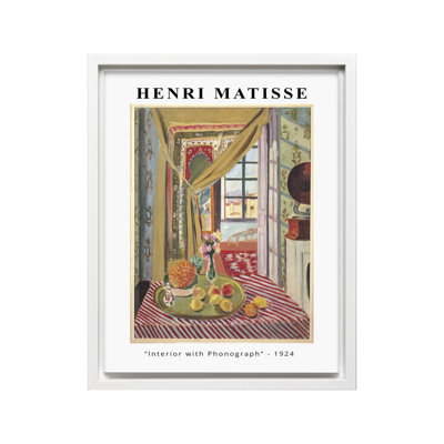 Henri Matisse - Intérieur avec Phonographe