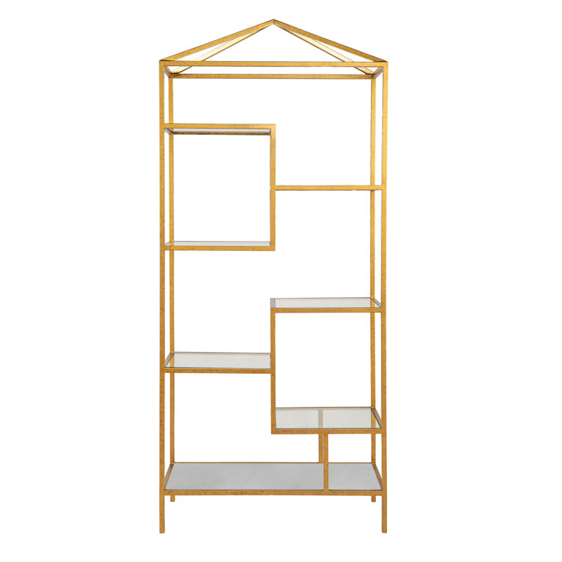 84" H x 36" W Metal Etagere Bookcase