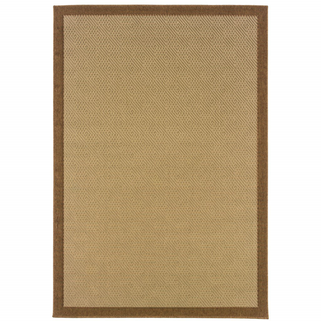 Bayou Breeze Beige And Brown Plain Indoor Outdoor Area Rug - Wayfair Canada