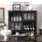 43.31"American-style solid wood dining side cabinet