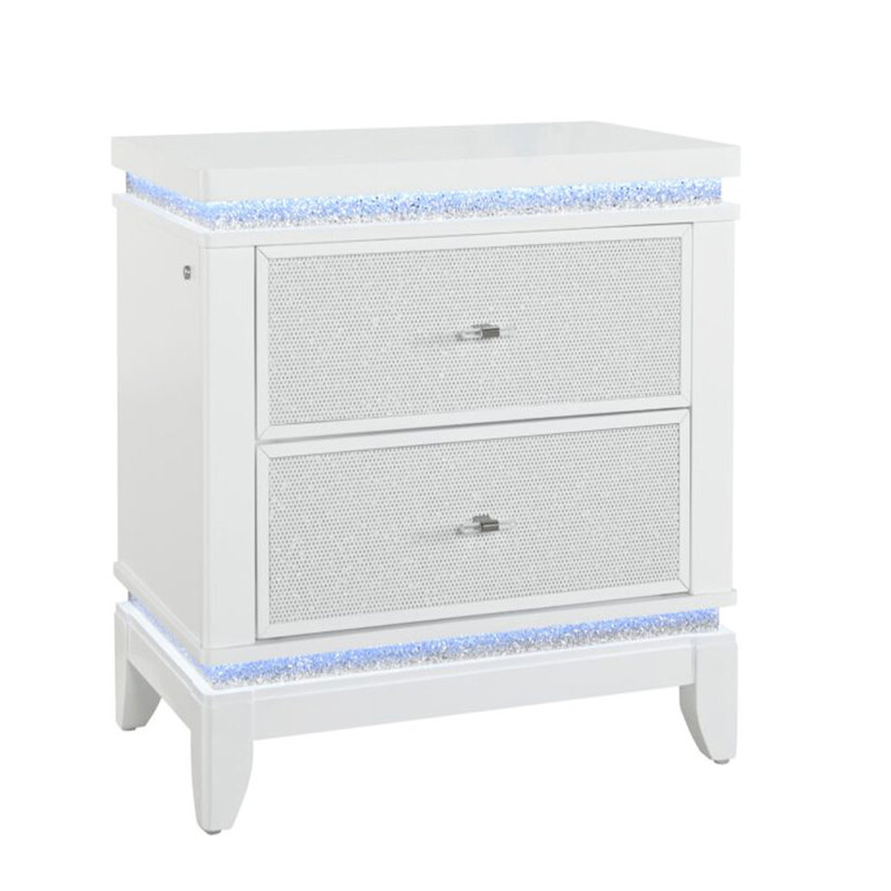 Table de chevet blanche ADALID