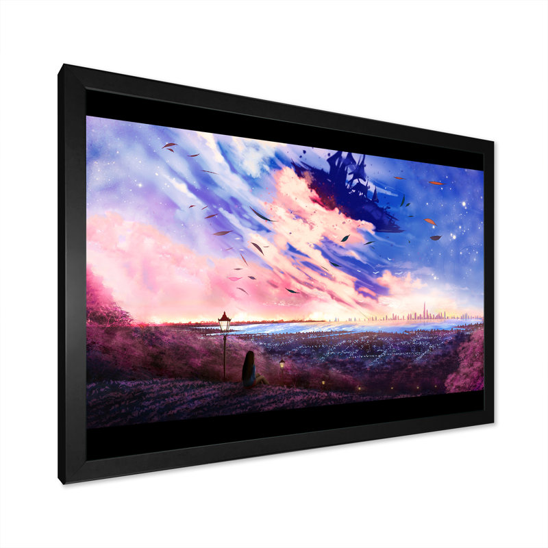 Reproduction de cadre flottant sur toile Seashore Artistiques, Cadre noir, H 8 po x l 12 po x P 1 po