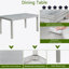 Ensemble de table de salle à manger 6 pièces en bois avec chaises rembourrées et banc, idéal pour les dîners de famille et les rassemblements formels, avec décoration en cristal-733022977-733022988-733022976
