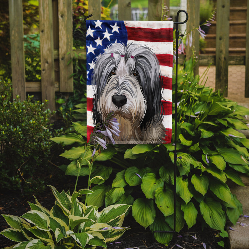 Polyester à 2 côtés 15 x 11 po drapeau de jardin, Berger polonais de plaine