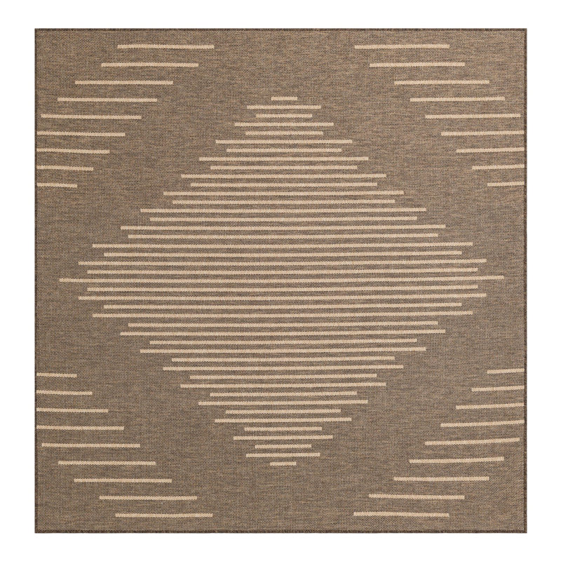 Geometric Indoor Rug, Square 8'