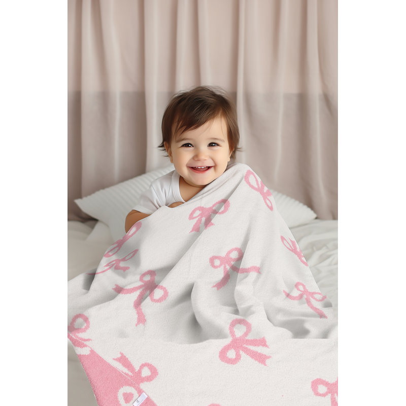 Children'S Patterned Luxury Soft Throw Blanket - RIBBON